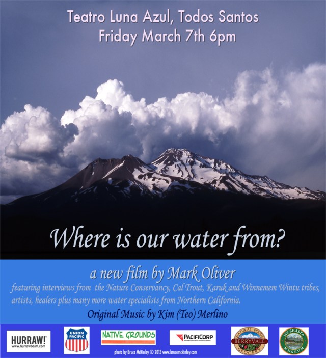 water poster Teatro Azul